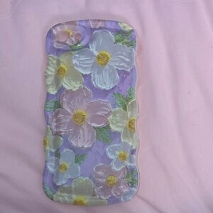 Amazon Floral Phone Case - Purple and Yellow the case fits a iPhone SE